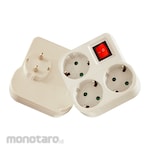 Uticon Stop Kontak Arde dengan Kabel + Saklar (Power Socket Grounded)
