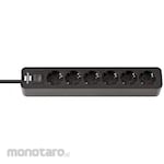 brennenstuhl Extension Cable Ecolor 6-Socket with Switch