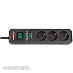 brennenstuhl Stop Kontak 3 Lubang dengan Pelindung Lonjakan Arus (Power Socket)