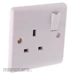 RS PRO 1 Gang Plug Socket