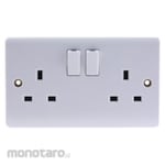 RS PRO 2 Gang Plug Socket