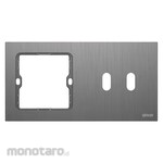 SIMON ELECTRIC 2 Gang Frame Square + Twin Oval