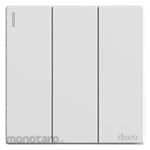 SIMON ELECTRIC 3 Gang 1 Way Switch with Fluorescent