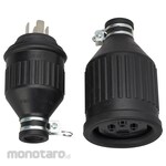 Panasonic Waterproof rubber cord connector 3P grounding set