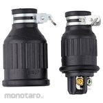 Panasonic Waterproof rubber cord connector Grounding 2P set product