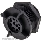 BULGIN Bulgin Circular Connector, 10-way, Miniature, Rear Mount, PX0413/10S