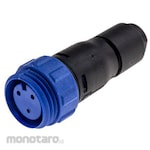 BULGIN Bulgin Circular Connector, 3-Pole, Miniature, Cable Mount, PX0411/03S/5560