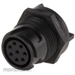 BULGIN Bulgin Circular Connector, 8-way, Miniature, Rear Mount, PXP4013/08S