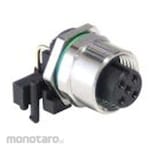 BULGIN Circular Connector 4-Pole M12 Panel Mount