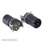 BULGIN Circular Connector 4-Pole M12 Panel Mount