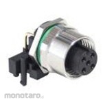 BULGIN Circular connector 5 poles M12 panel mount