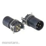 BULGIN Circular connector 5 poles M12 panel mount
