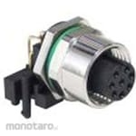 BULGIN Circular connector 8 poles M12 panel mount