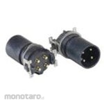 BULGIN Circular connector, 4 poles, M12, panel mount, 25 pieces per box