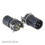 BULGIN Circular connector, 5 poles, M12, panel mount, 25 pieces per box