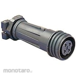 BULGIN Circular connector, 5 poles, cable mount, 1 bag, 10 pieces