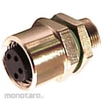 BULGIN Circular connector, 6 poles, M8, panel mount, 25 pieces per box