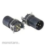 BULGIN Circular connector, 8 poles, M12, panel mount, 25 pieces per box