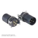 BULGIN Circular connector, 8 poles, M12, panel mount