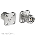 BULGIN Coaxial Connector Male/Female Flange Mount Circular Coaxial Connector