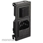 BULGIN IEC Connector Male Snap-in 10A 5 x 20mm