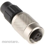 Binder Circular connector, 3-pole, cable mount, 1 box, 100 pieces