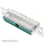 FCT - A MOLEX COMPANY D-sub connector 15 poles female cable mount
