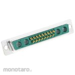 FCT - A MOLEX COMPANY D-sub connector, 21 poles, female, panel mount
