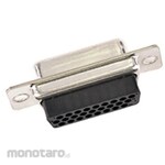 FCT - A MOLEX COMPANY D-sub connector, 26 poles, female, panel mount, 1 box, 100 pieces
