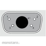 FCT - A MOLEX COMPANY D-sub connector, 5-pole, female, panel mount