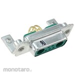 FCT - A MOLEX COMPANY D-sub connector, 7 poles, female, through hole, 50 pieces per box