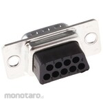 FCT - A MOLEX COMPANY D-sub connector, 9 poles, male, cable mount