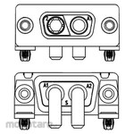 HARTING D-Sub connector Harting female 2 (power) pole