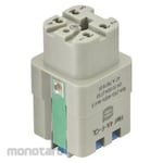 HARTING Harting Heavy Duty Connector Han A Series Female 4 Pole 10A 600V