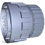 ITT Canon Circular CONN Plug 28SIG+4PWR Cable