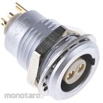 LEMO Circular connector, 2 poles, panel mount