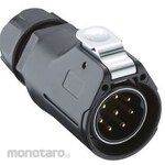 LUMBERG Circular connector, 3-pole, cable mount