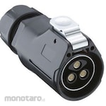 LUMBERG Circular connector, 3-pole, cable mount