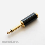 Linkman 6.3Φ monaural plug (black 8Φ wire, gold-plated)