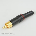 Linkman RCA plug (red, 7Φ wire, gold-plated, with cable guard)
