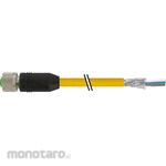 Murrelektronik Limited M12 female 0° A-cod.with cable PUR (4x0.5C+2x0.5)C shielded ye 20m
