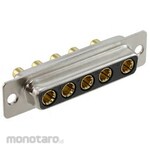 NORCOMP D-sub connector, 5-pole, female, panel mount