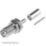 RADIALL Radiall Coaxial Connector Jack Panel Mount SMA Connector, R124313120W