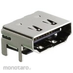 SAMTEC HDMI connector, female, standard, connection direction: straight
