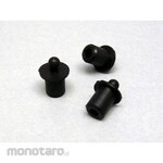 Techno Bains Connector Protection Cap, 5.5mm DC Jack Cap (with Knob), Black (Pack of 6)