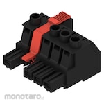 WEIDMULLER Female Plug Clamping Yoke Screw Connection Black 10.16mm