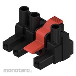 WEIDMULLER Female Plug Clamping Yoke Screw Connection Black 7.62mm