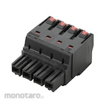 WEIDMULLER Female Plug Push In Spring Connection Black 10.16mm