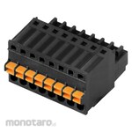 WEIDMULLER Female plug, PUSH IN Spring Connection BLF 2.50/180 Series