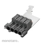 WEIDMULLER Male Plug-Push In Spring Connection with Pluggable Shield Connector